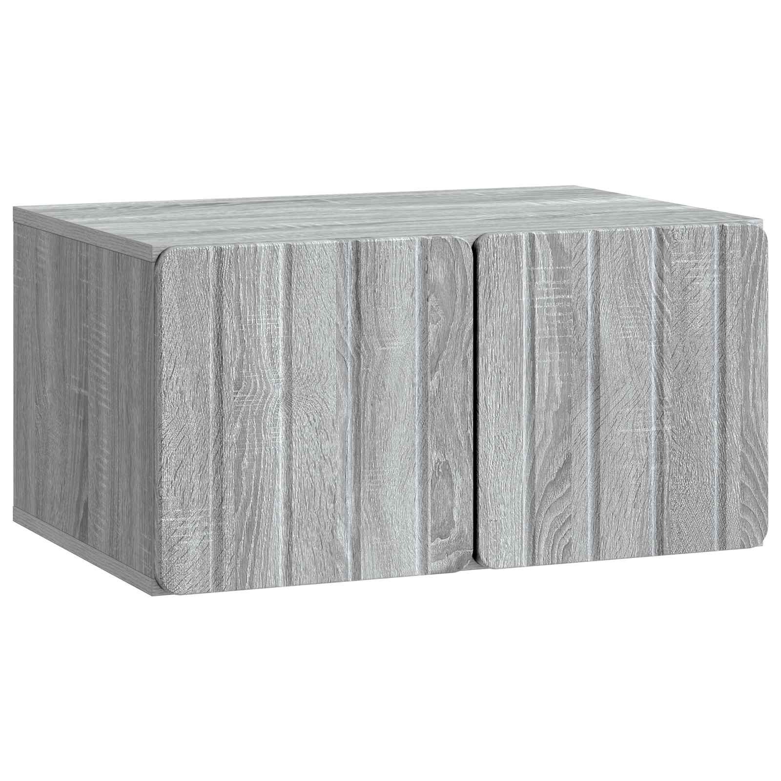 Wandbeugel TV-kast Grijs sonoma 59,5 x 41 x 30 cm Bewerkt hout