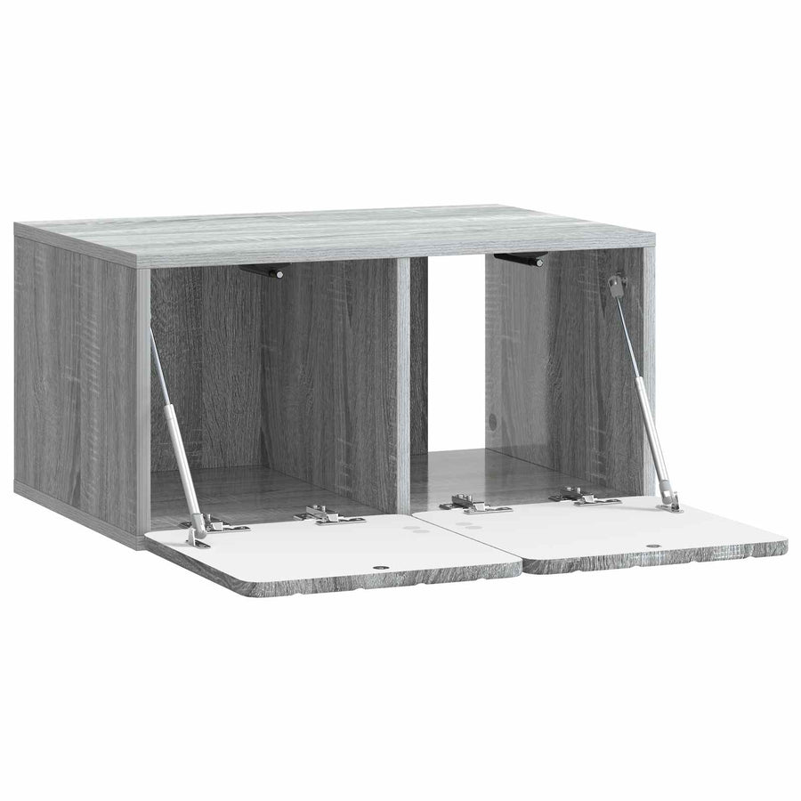 Wandbeugel TV-kast Grijs sonoma 59,5 x 41 x 30 cm Bewerkt hout