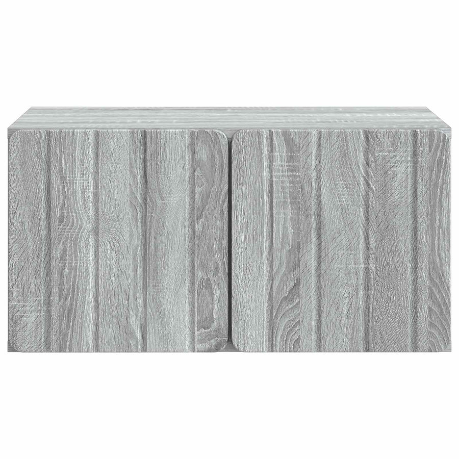 Wandbeugel TV-kast Grijs sonoma 59,5 x 41 x 30 cm Bewerkt hout
