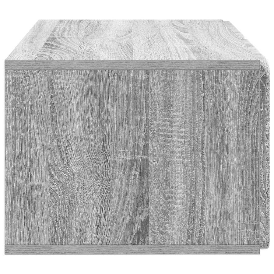 Wandbeugel TV-kast Grijs sonoma 59,5 x 41 x 30 cm Bewerkt hout