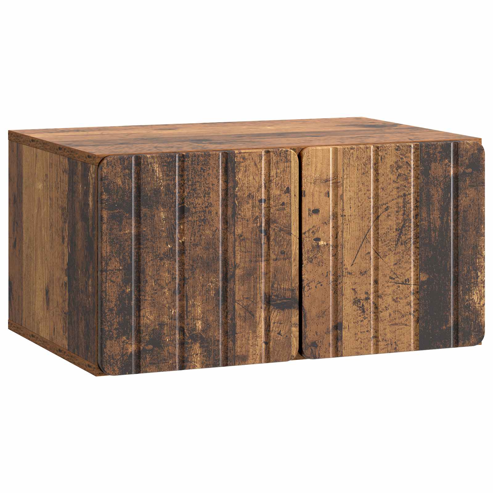 Wandbeugel TV-kast Oud hout 59,5 x 41 x 30 cm Bewerkt hout