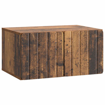 Wandbeugel TV-kast Oud hout 59,5 x 41 x 30 cm Bewerkt hout