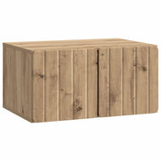 Tv-meubel 59,5x41x30 cm Artisanaal eiken wandmontage