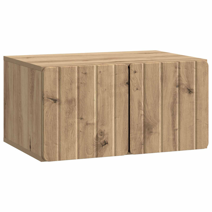 Wandbeugel TV-kast Artisanaal eiken 59,5 x 41 x 30 cm
