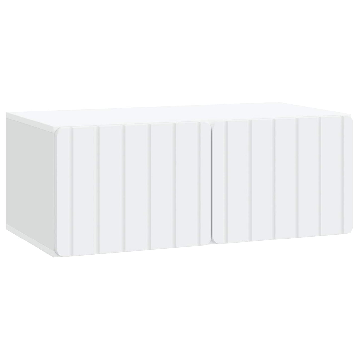 Wandbeugel TV-kast Wit 78,5 x 41 x 30 cm Bewerkt hout