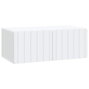 Tv-kast 78,5x41x30 cm wit bewerkt hout wandmontage