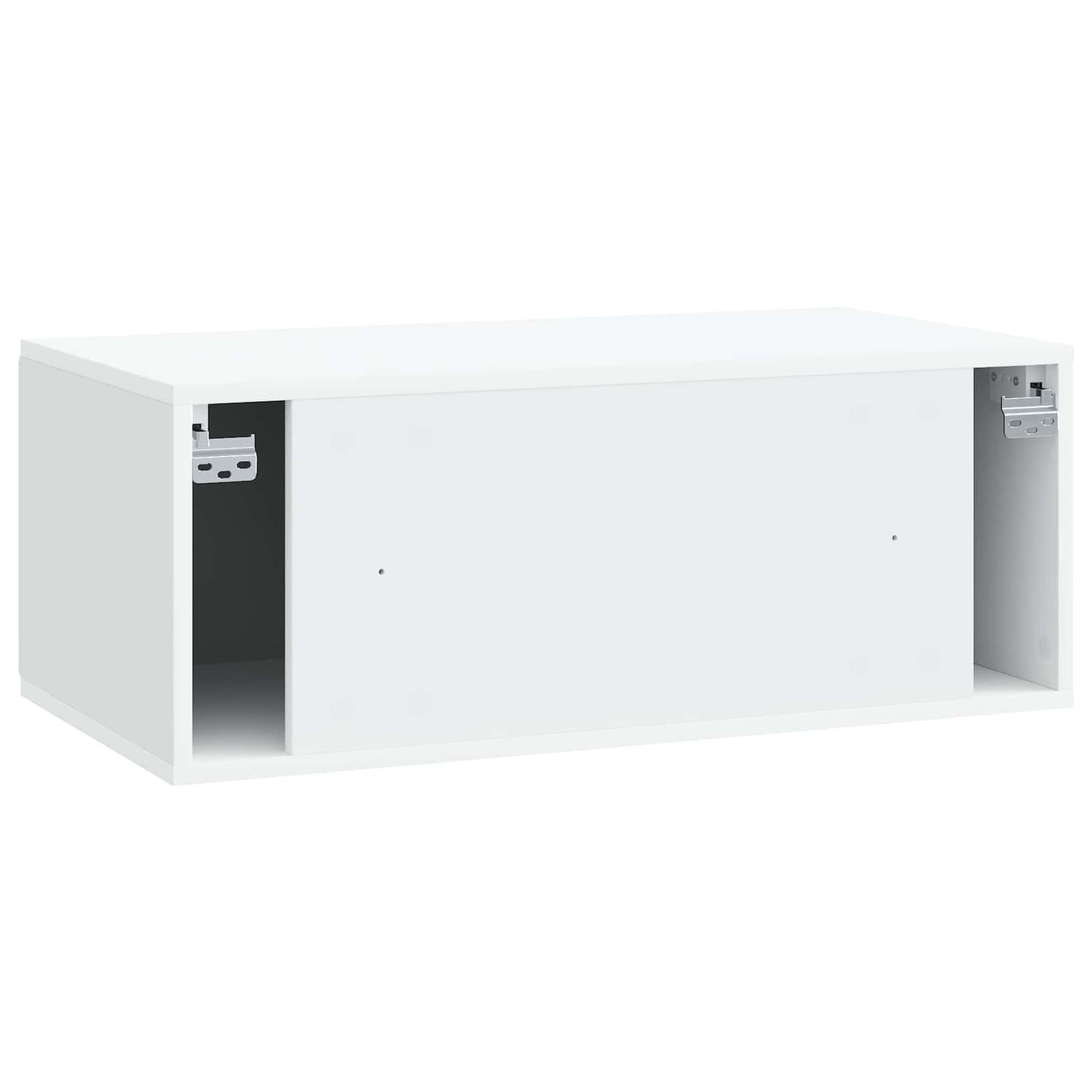 Wandbeugel TV-kast Wit 78,5 x 41 x 30 cm Bewerkt hout