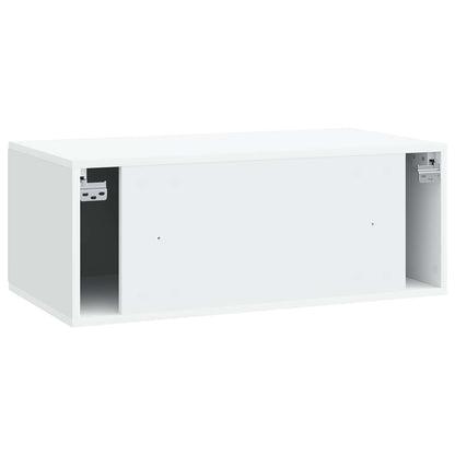 Wandbeugel TV-kast Wit 78,5 x 41 x 30 cm Bewerkt hout