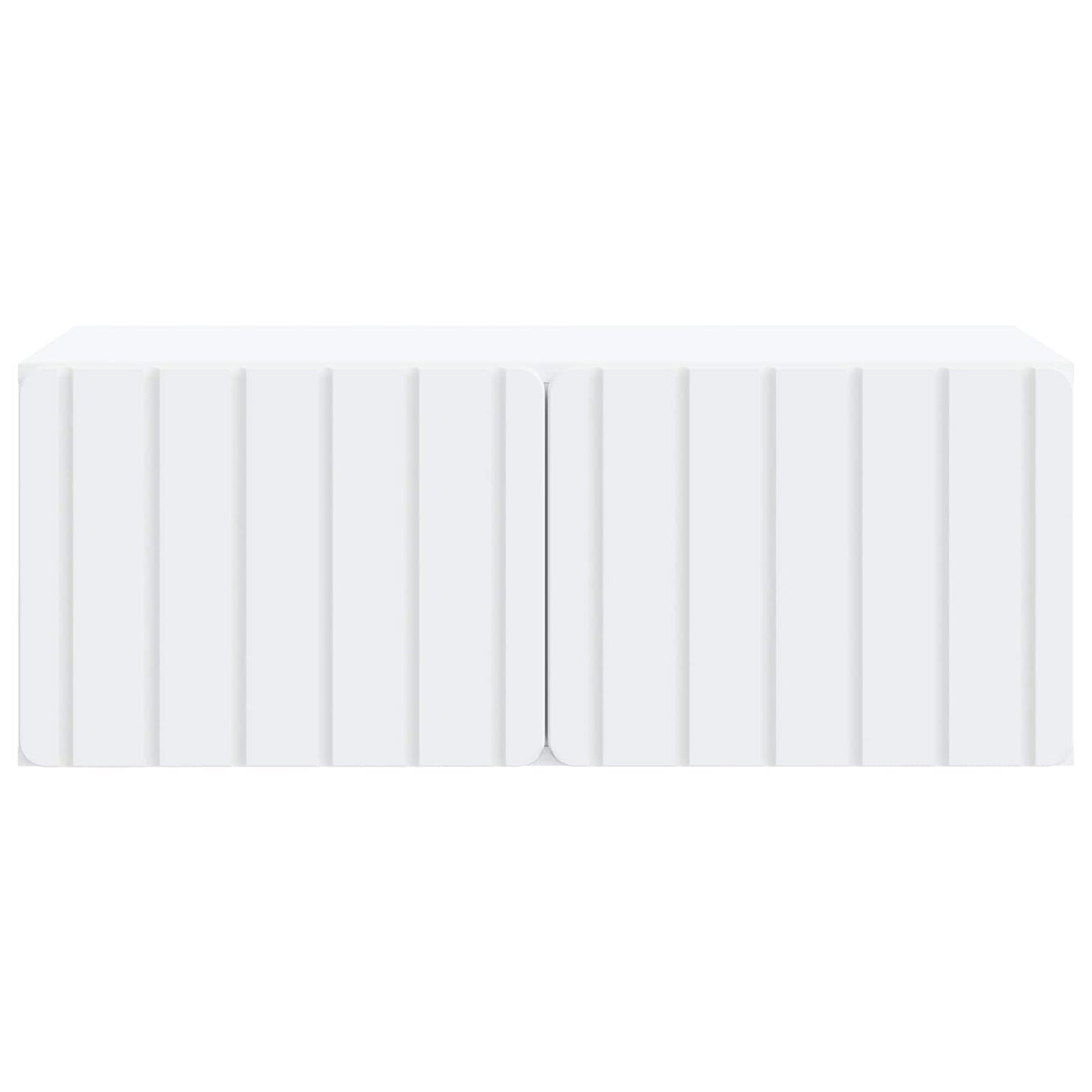 Wandbeugel TV-kast Wit 78,5 x 41 x 30 cm Bewerkt hout