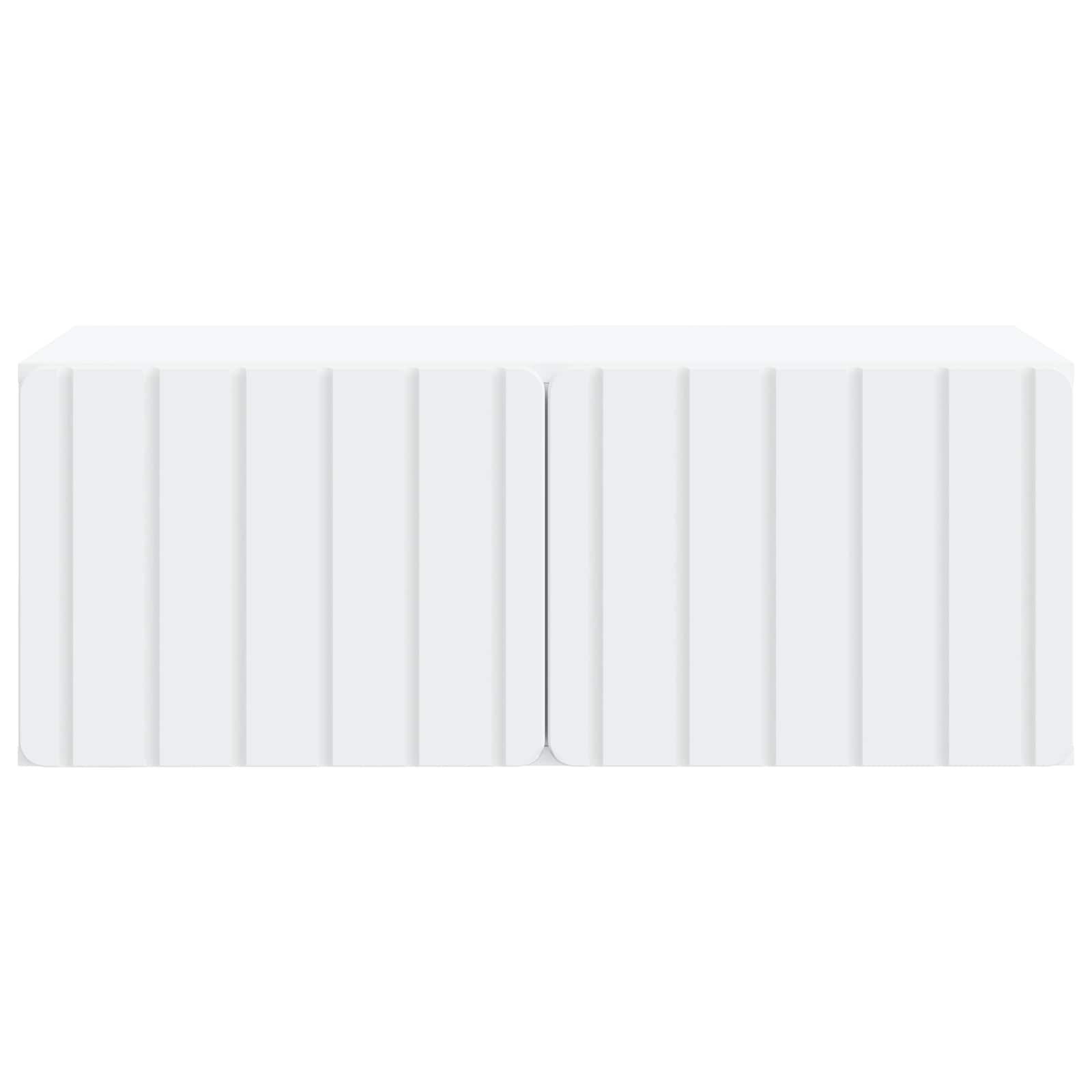 Wandbeugel TV-kast Wit 78,5 x 41 x 30 cm Bewerkt hout