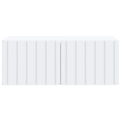 Wandbeugel TV-kast Wit 78,5 x 41 x 30 cm Bewerkt hout