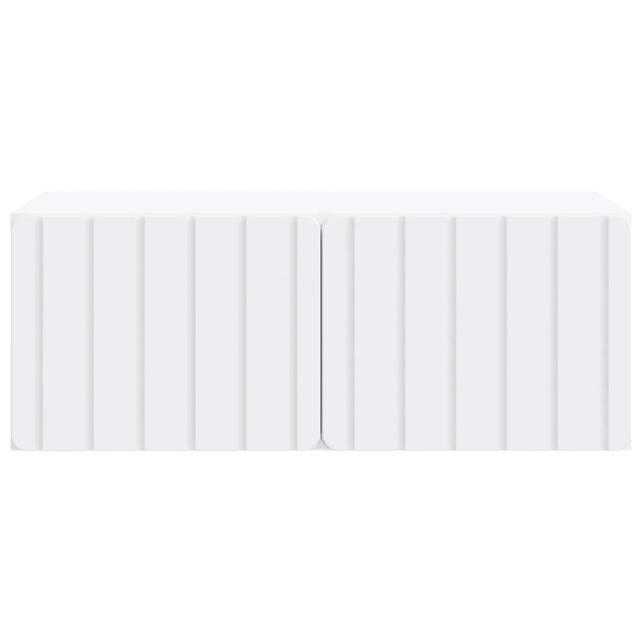 Wandbeugel TV-kast Wit 78,5 x 41 x 30 cm Bewerkt hout