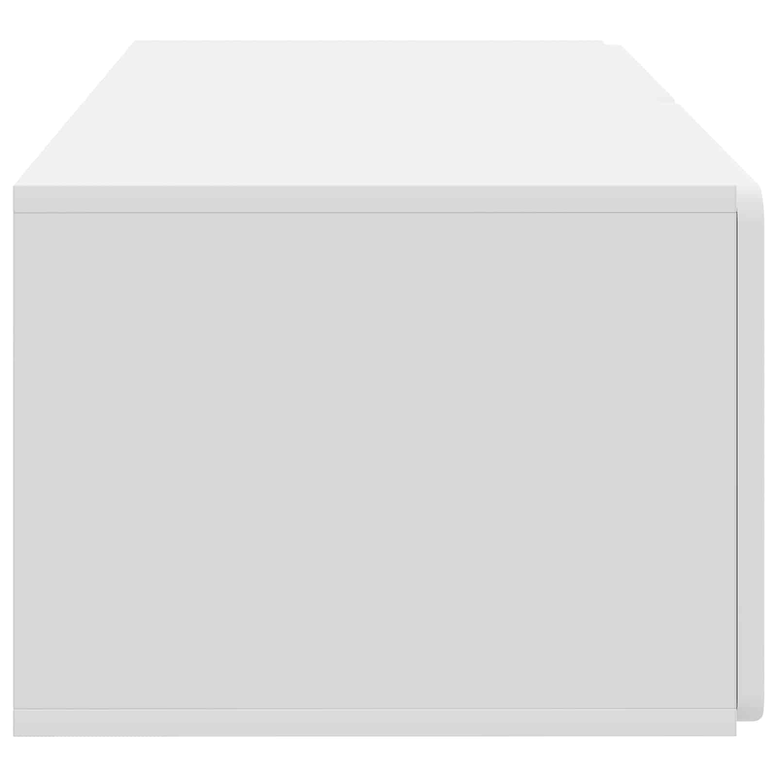 Wandbeugel TV-kast Wit 78,5 x 41 x 30 cm Bewerkt hout