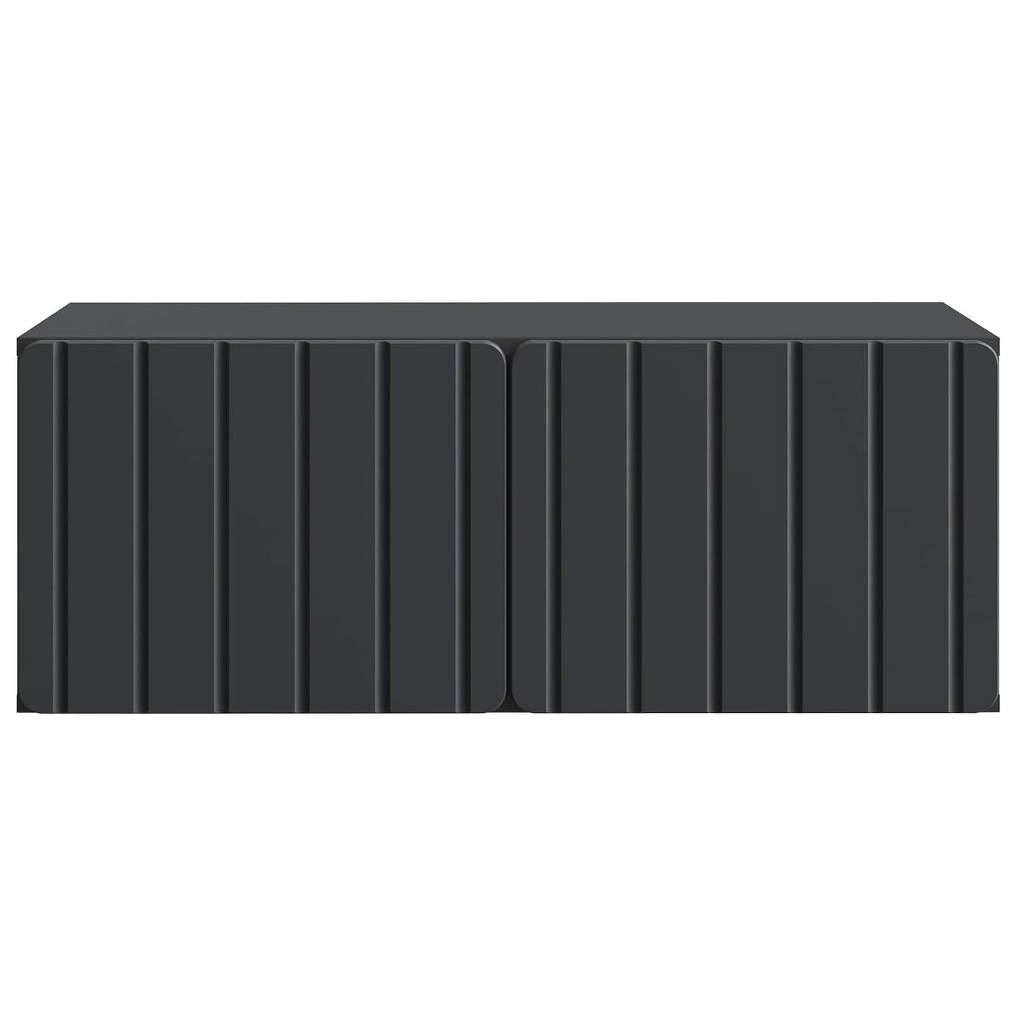 Wandbeugel TV-kast Zwart 78,5 x 41 x 30 cm Bewerkt hout
