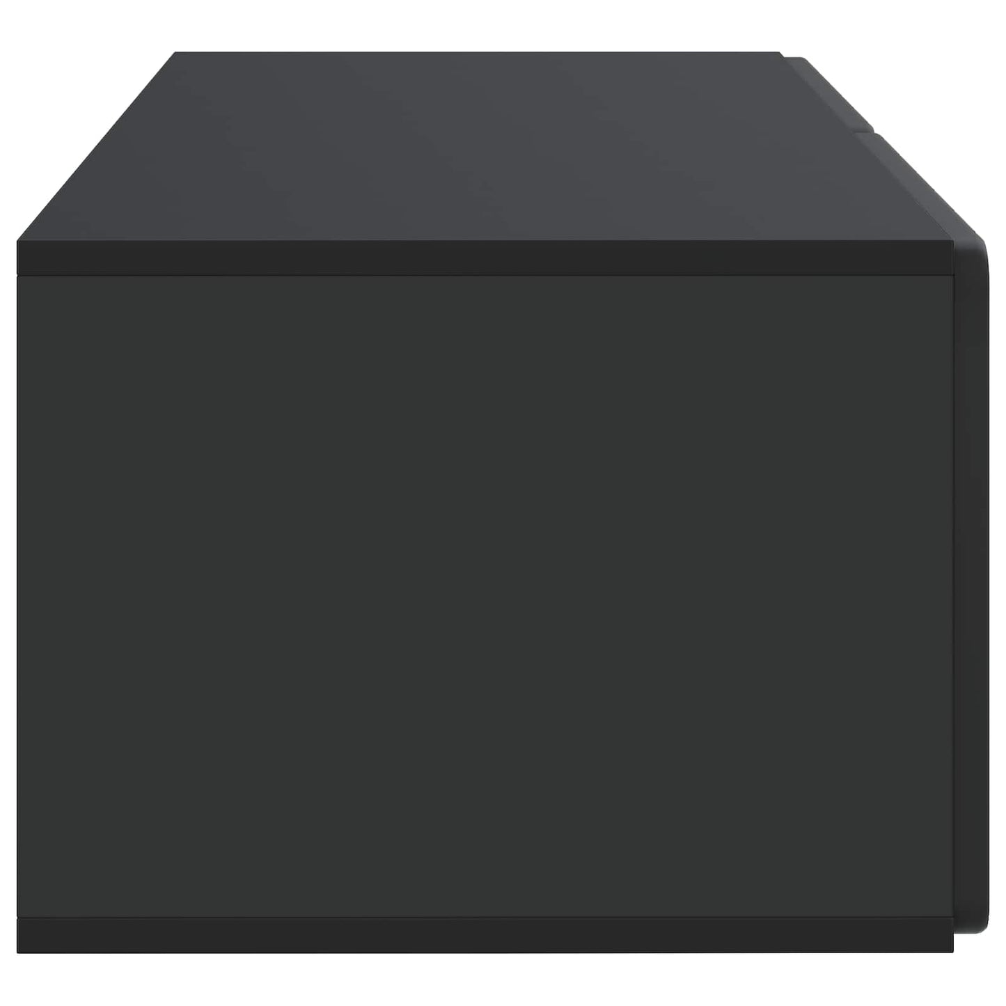 Wandbeugel TV-kast Zwart 78,5 x 41 x 30 cm Bewerkt hout