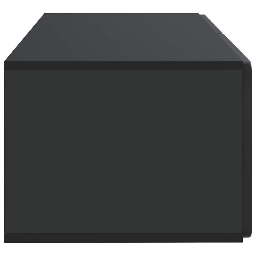Wandbeugel TV-kast Zwart 78,5 x 41 x 30 cm Bewerkt hout