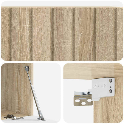 Wandbeugel TV-kast Sonoma Eiken 78,5 x 41 x 30 cm Bewerkt hout