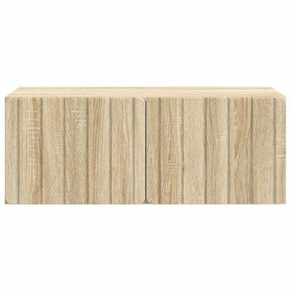 Wandbeugel TV-kast Sonoma Eiken 78,5 x 41 x 30 cm Bewerkt hout