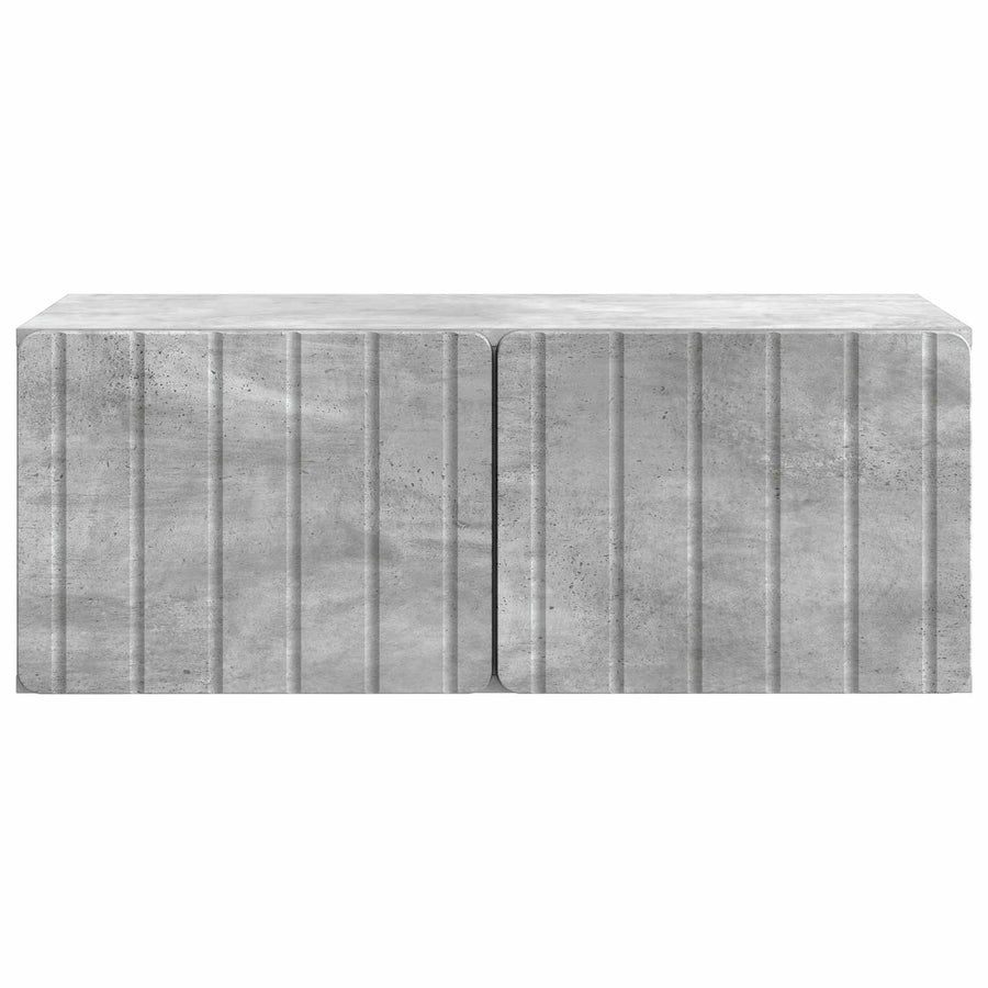 Wandbeugel TV-kast Betongrijs 78,5 x 41 x 30 cm Bewerkt hout