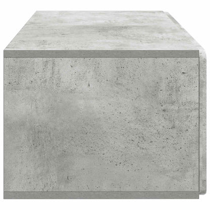 Wandbeugel TV-kast Betongrijs 78,5 x 41 x 30 cm Bewerkt hout