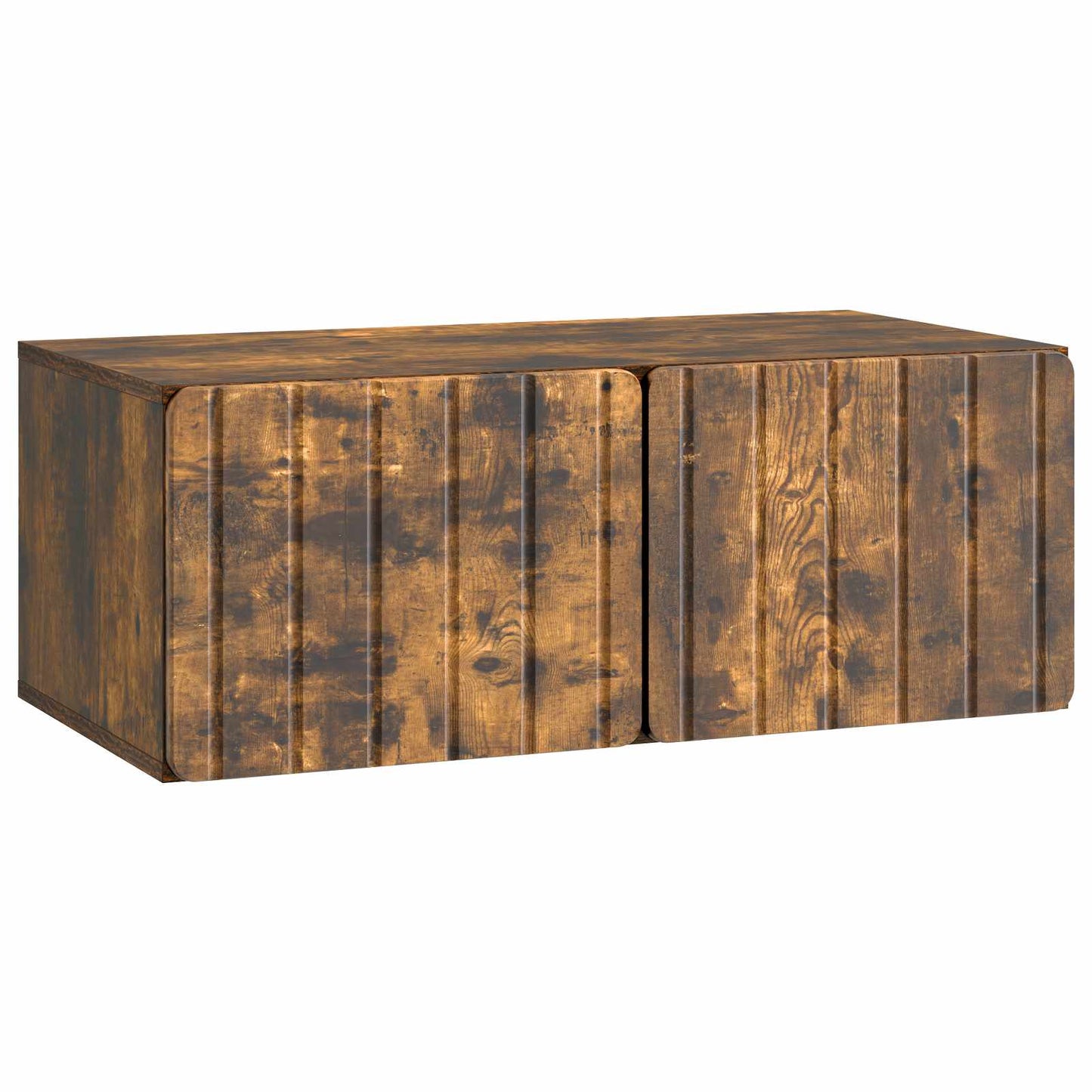 Wandbeugel TV-kast Gerookt eiken 78,5 x 41 x 30 cm Bewerkt hout