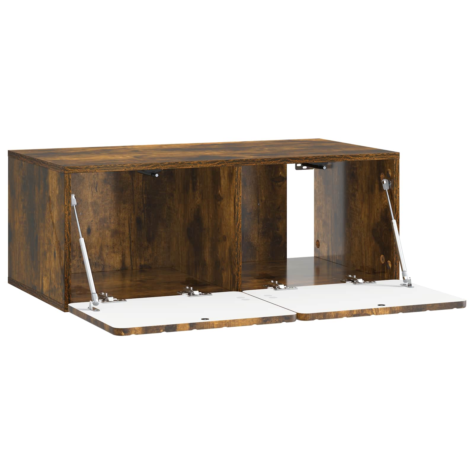 Wandbeugel TV-kast Gerookt eiken 78,5 x 41 x 30 cm Bewerkt hout