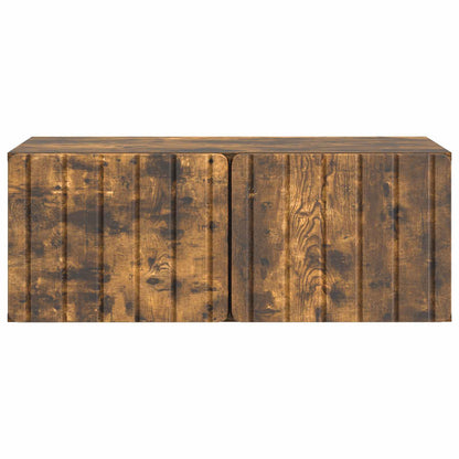 Wandbeugel TV-kast Gerookt eiken 78,5 x 41 x 30 cm Bewerkt hout