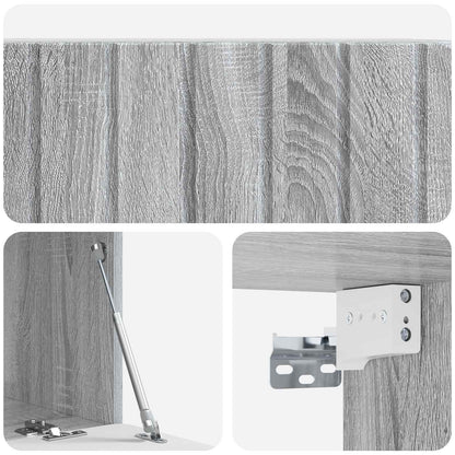 Wandbeugel TV-kast Grijs sonoma 78,5 x 41 x 30 cm Bewerkt hout