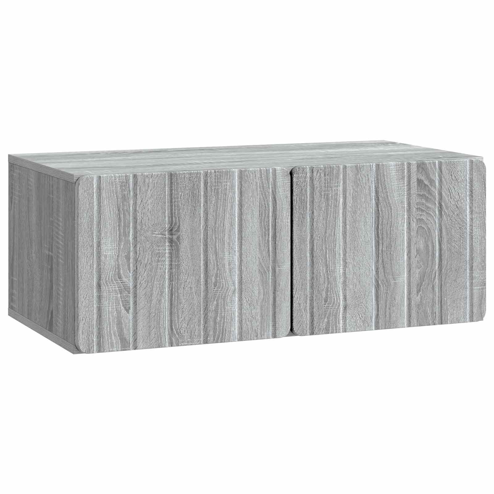 Wandbeugel TV-kast Grijs sonoma 78,5 x 41 x 30 cm Bewerkt hout
