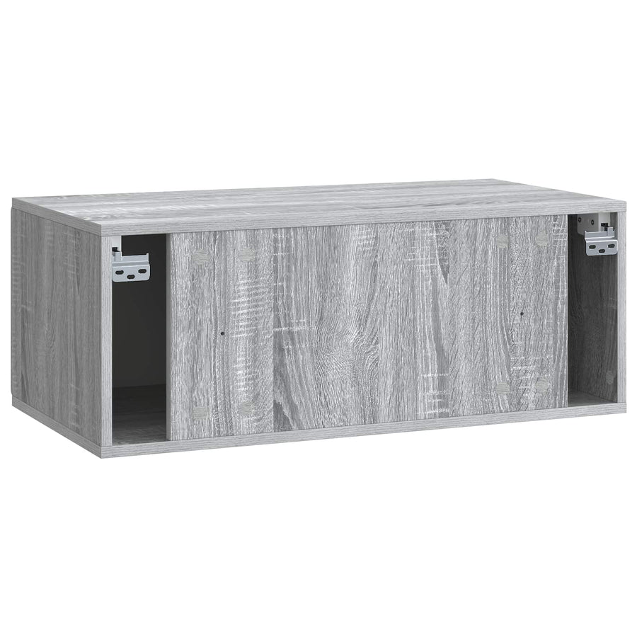 Wandbeugel TV-kast Grijs sonoma 78,5 x 41 x 30 cm Bewerkt hout