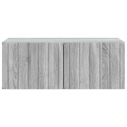 Wandbeugel TV-kast Grijs sonoma 78,5 x 41 x 30 cm Bewerkt hout