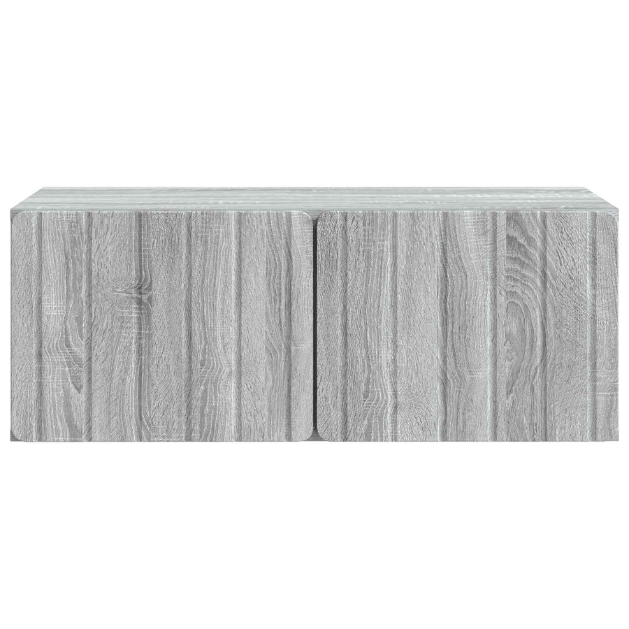 Wandbeugel TV-kast Grijs sonoma 78,5 x 41 x 30 cm Bewerkt hout