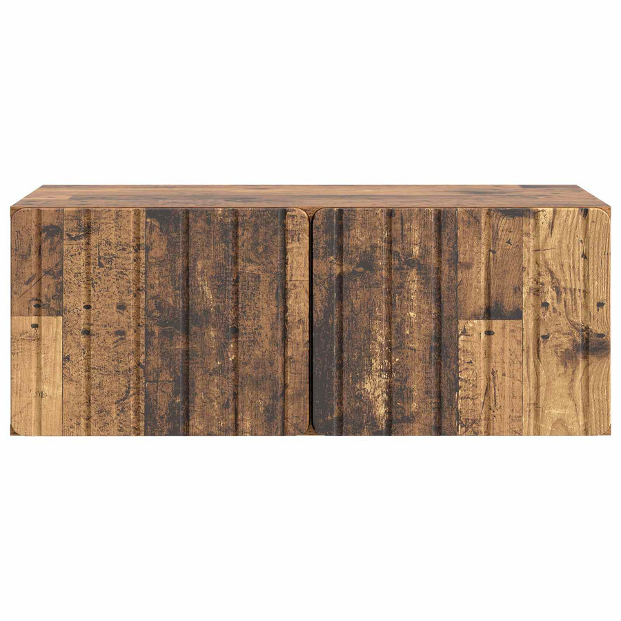 Wandbeugel TV-kast Oud hout 78,5 x 41 x 30 cm Bewerkt hout