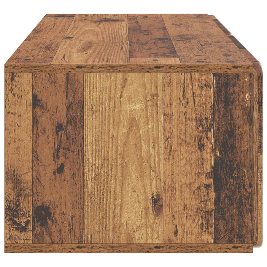 Wandbeugel TV-kast Oud hout 78,5 x 41 x 30 cm Bewerkt hout