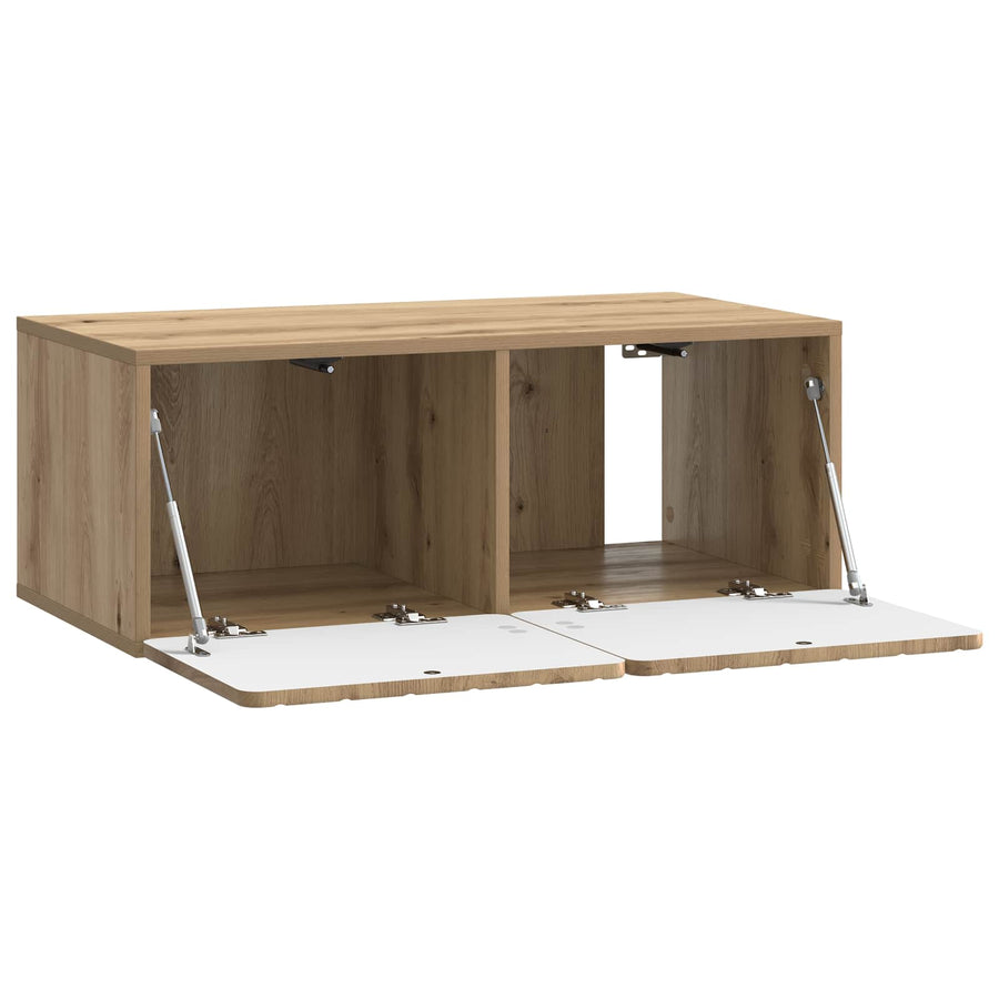 Wandbeugel TV-kast Artisanaal eiken 78,5 x 41 x 30 cm