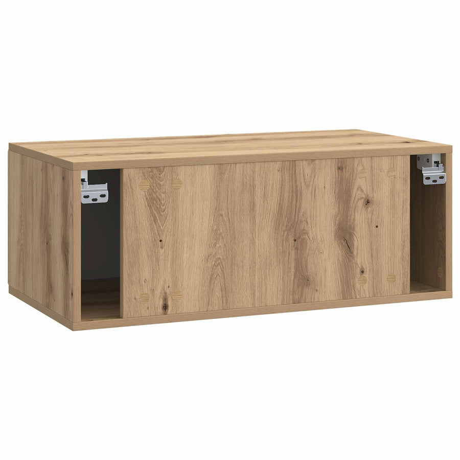 Wandbeugel TV-kast Artisanaal eiken 78,5 x 41 x 30 cm