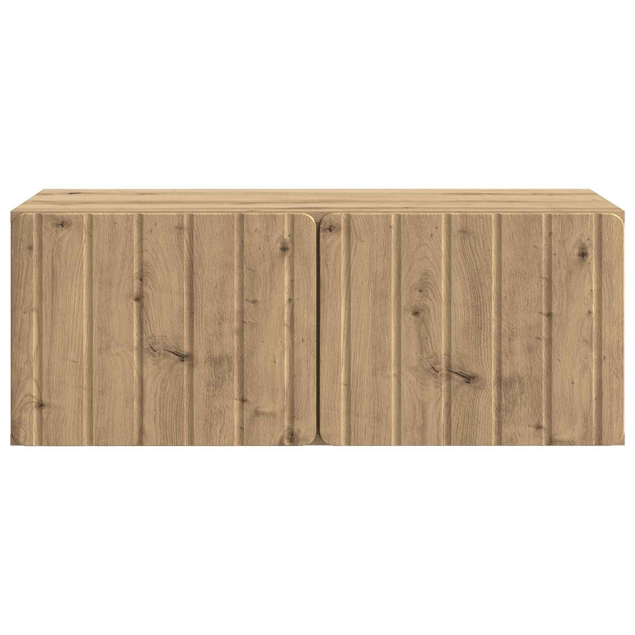 Wandbeugel TV-kast Artisanaal eiken 78,5 x 41 x 30 cm