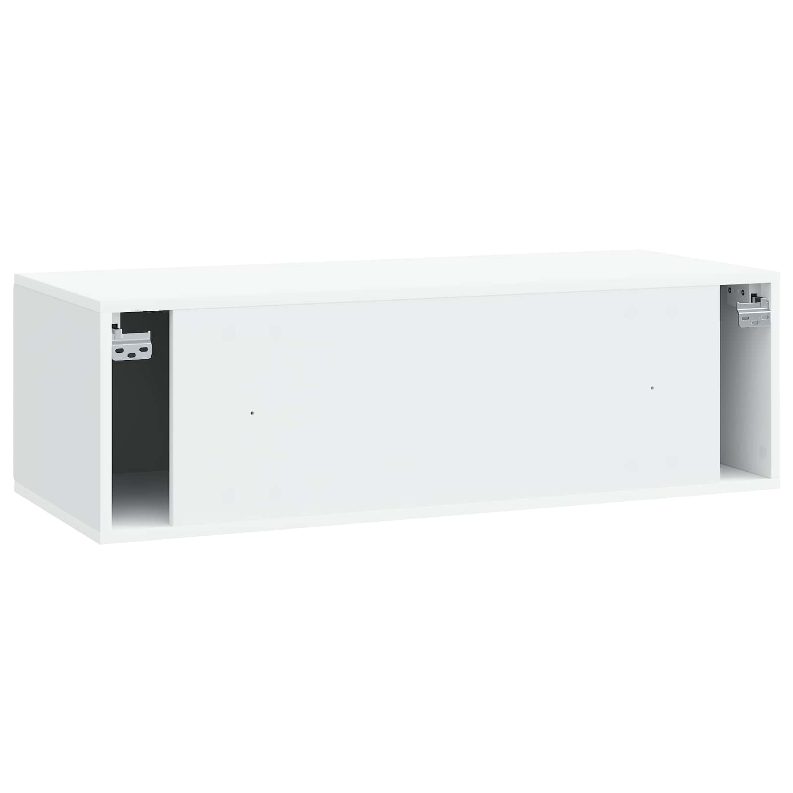 Wandbeugel TV-kast Wit 98 x 41 x 30 cm Bewerkt hout