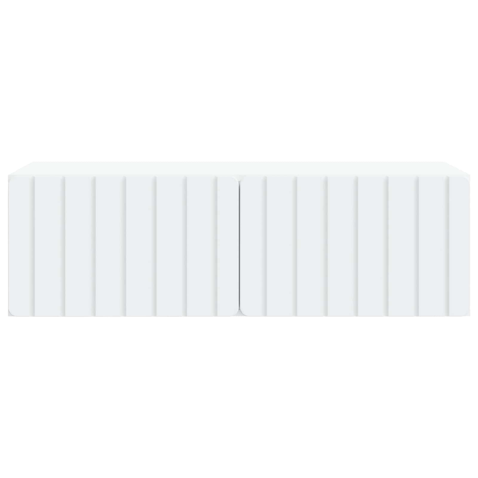 Wandbeugel TV-kast Wit 98 x 41 x 30 cm Bewerkt hout