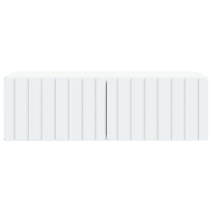 Wandbeugel TV-kast Wit 98 x 41 x 30 cm Bewerkt hout