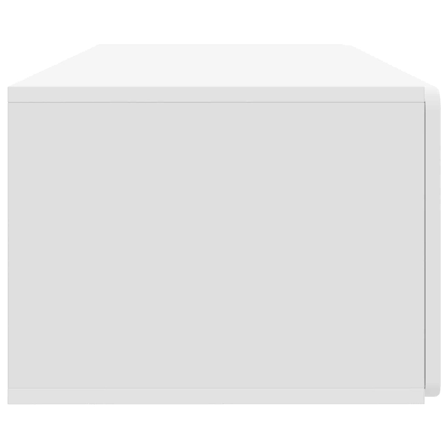 Wandbeugel TV-kast Wit 98 x 41 x 30 cm Bewerkt hout