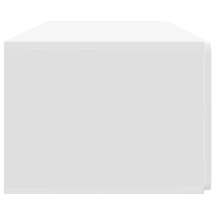 Wandbeugel TV-kast Wit 98 x 41 x 30 cm Bewerkt hout
