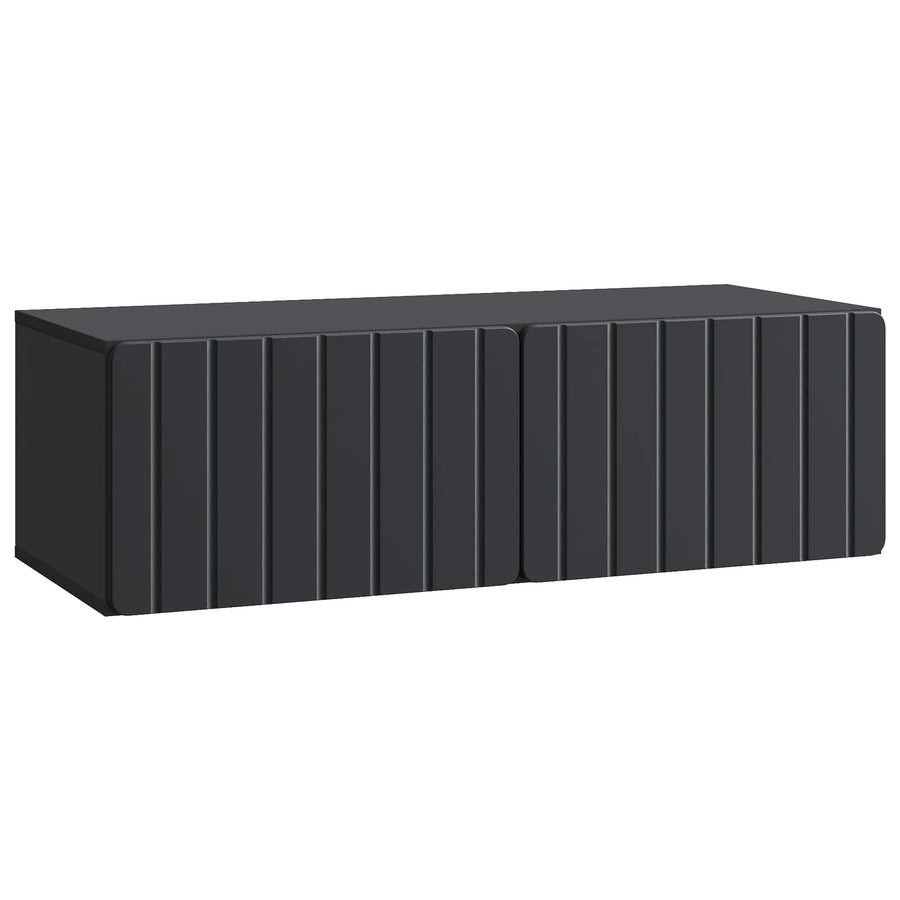 Wandbeugel TV-kast Zwart 98 x 41 x 30 cm Bewerkt hout