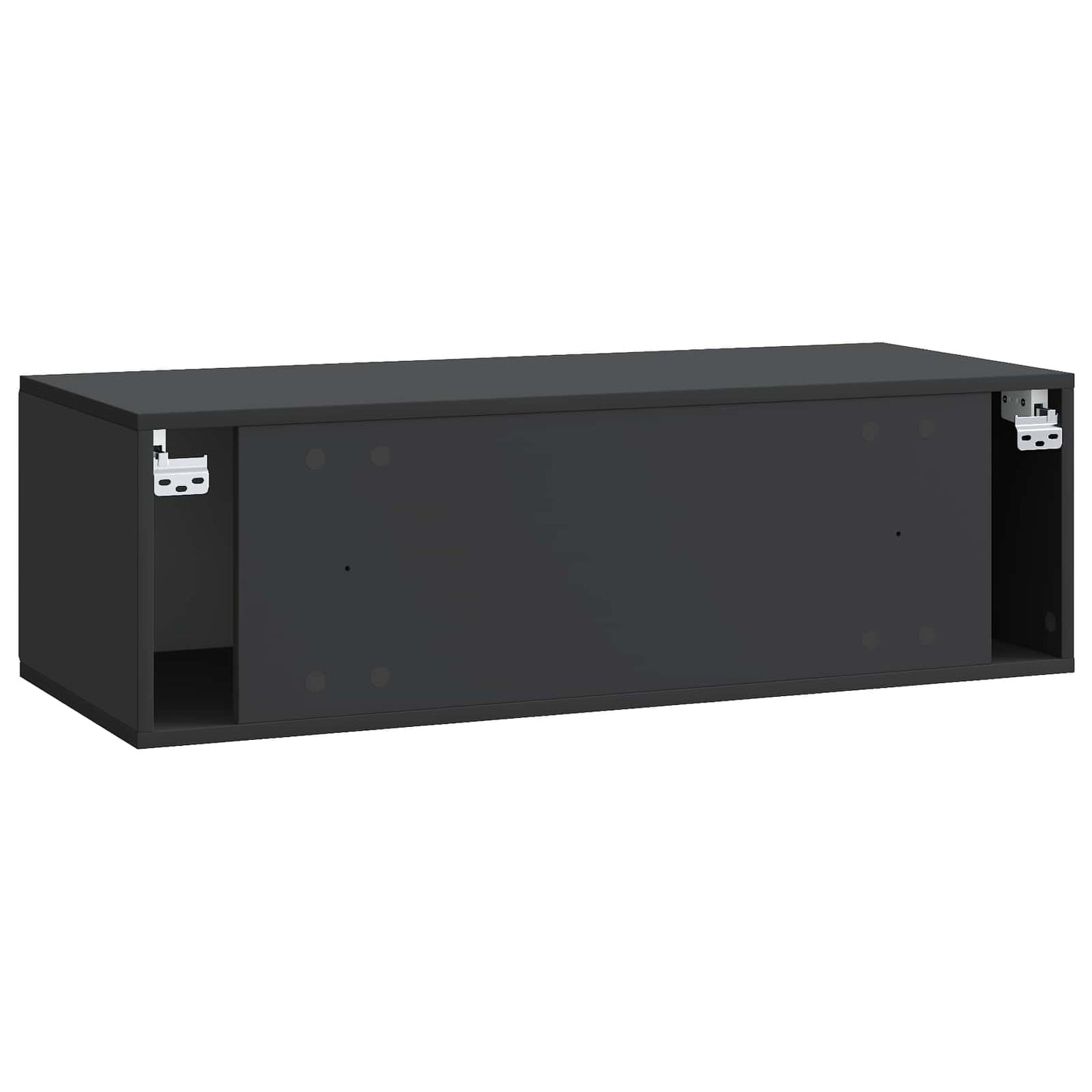 Wandbeugel TV-kast Zwart 98 x 41 x 30 cm Bewerkt hout