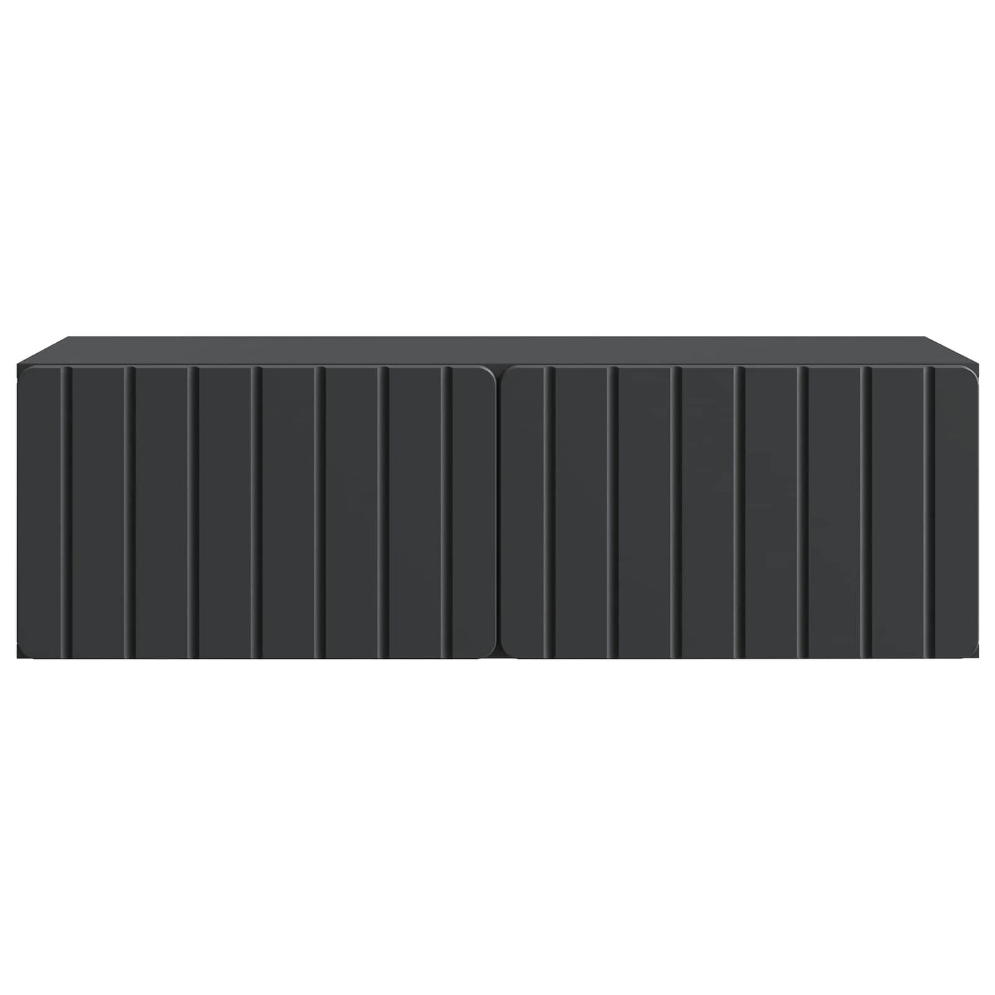 Wandbeugel TV-kast Zwart 98 x 41 x 30 cm Bewerkt hout