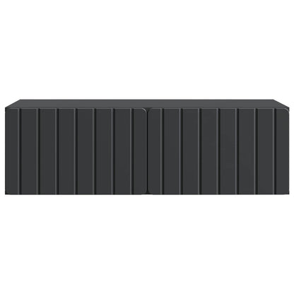 Wandbeugel TV-kast Zwart 98 x 41 x 30 cm Bewerkt hout