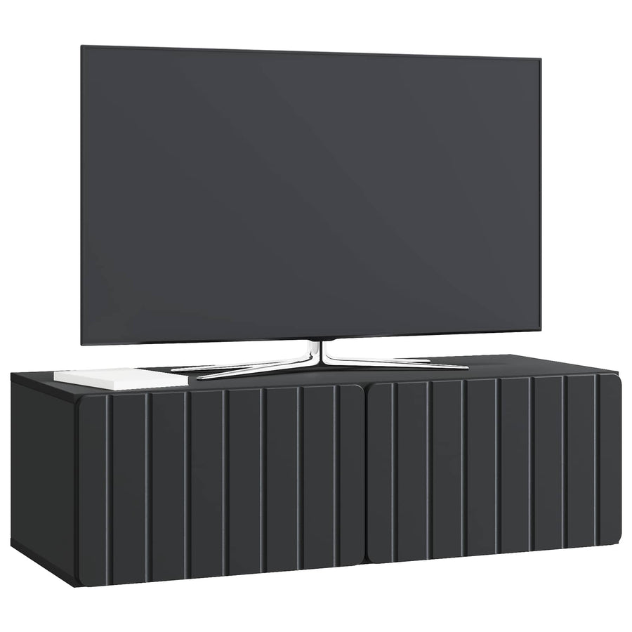 Wandbeugel TV-kast Zwart 98 x 41 x 30 cm Bewerkt hout