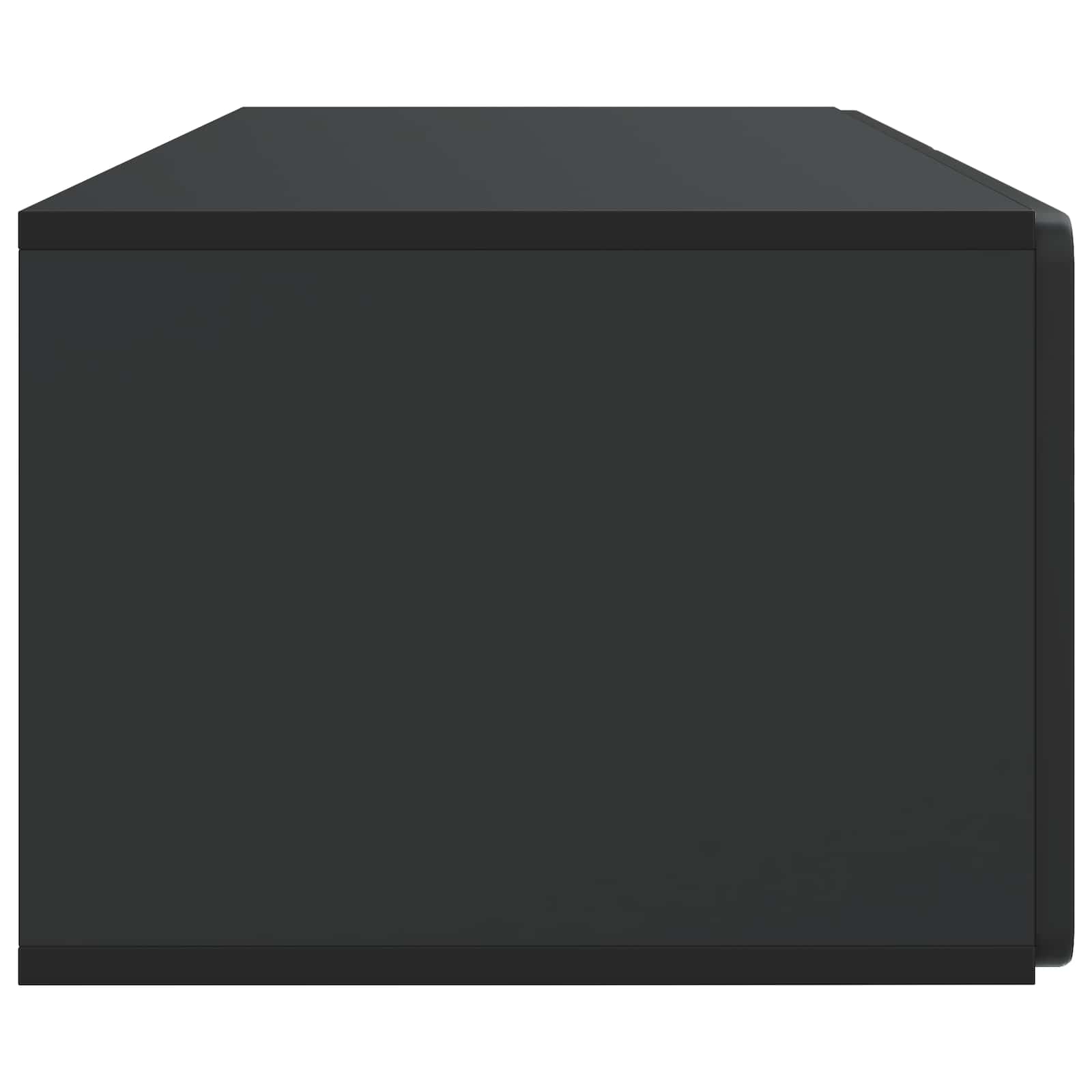 Wandbeugel TV-kast Zwart 98 x 41 x 30 cm Bewerkt hout