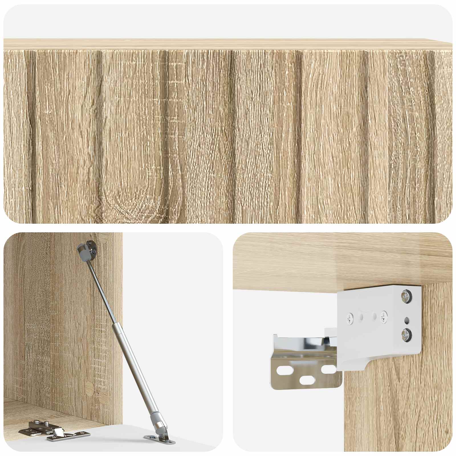 Wandbeugel TV-kast Sonoma Eiken 98 x 41 x 30 cm Bewerkt hout