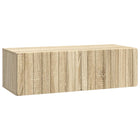 Tv-kast 98x41x30 cm sonoma eiken bewerkt hout wandmontage